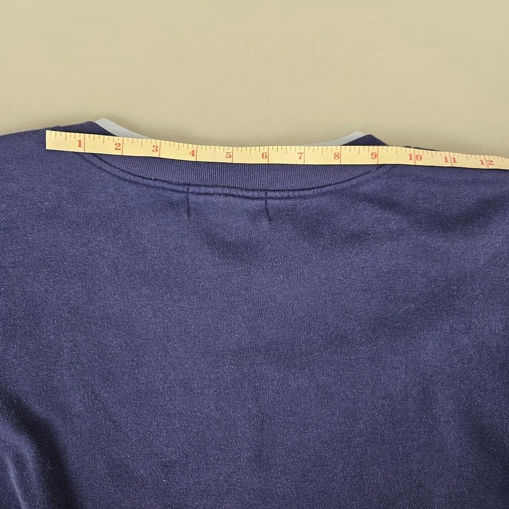 EXTRA SHENANIGANS | Polar Bear Winter Button Front Sweatshirt Navy Blue 3X VTG - Picture 13 of 14